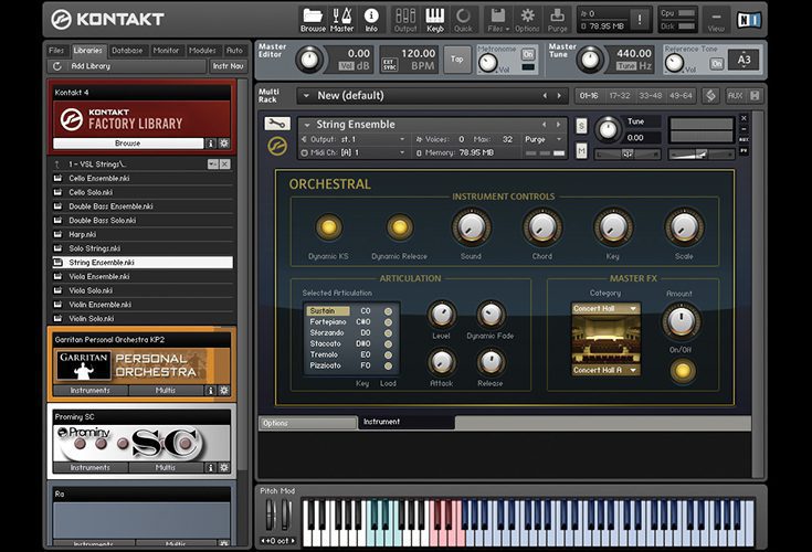 kontakt factory library orchestra recording perspective