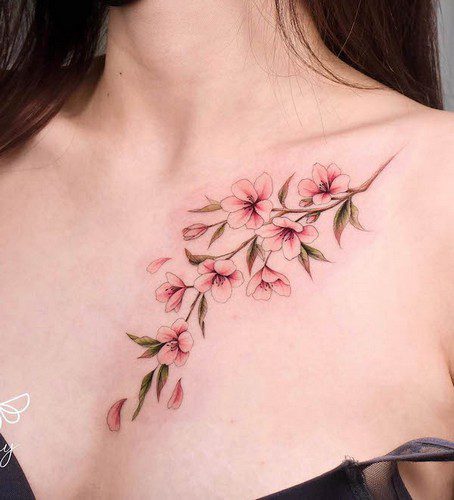 30 Japanese Cherry Blossom Tattoo Ideas & Meaning