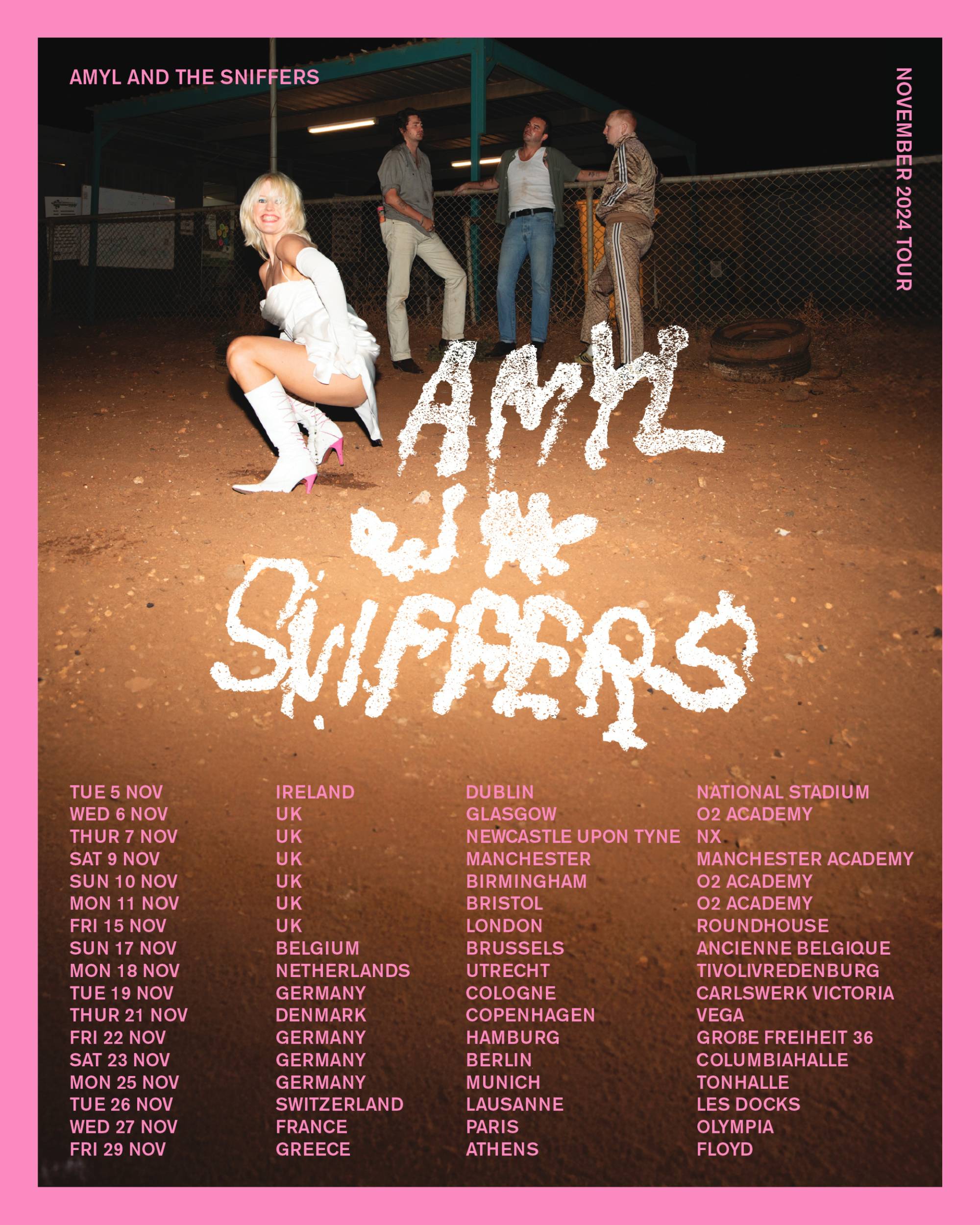 Amyl & The Sniffers announce 2024 UK and European tour