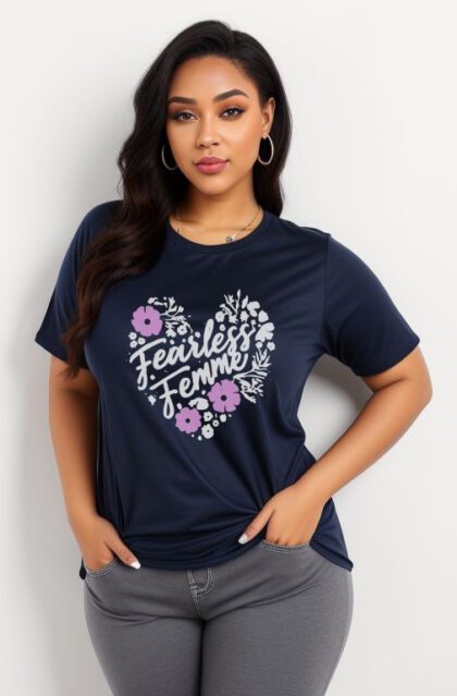 'Fearless Femme' Motivational Graphic Tee