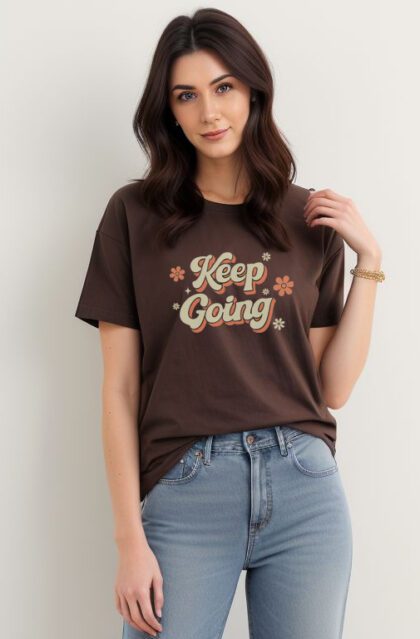 'Keep Going' Motivational Graphic Tee